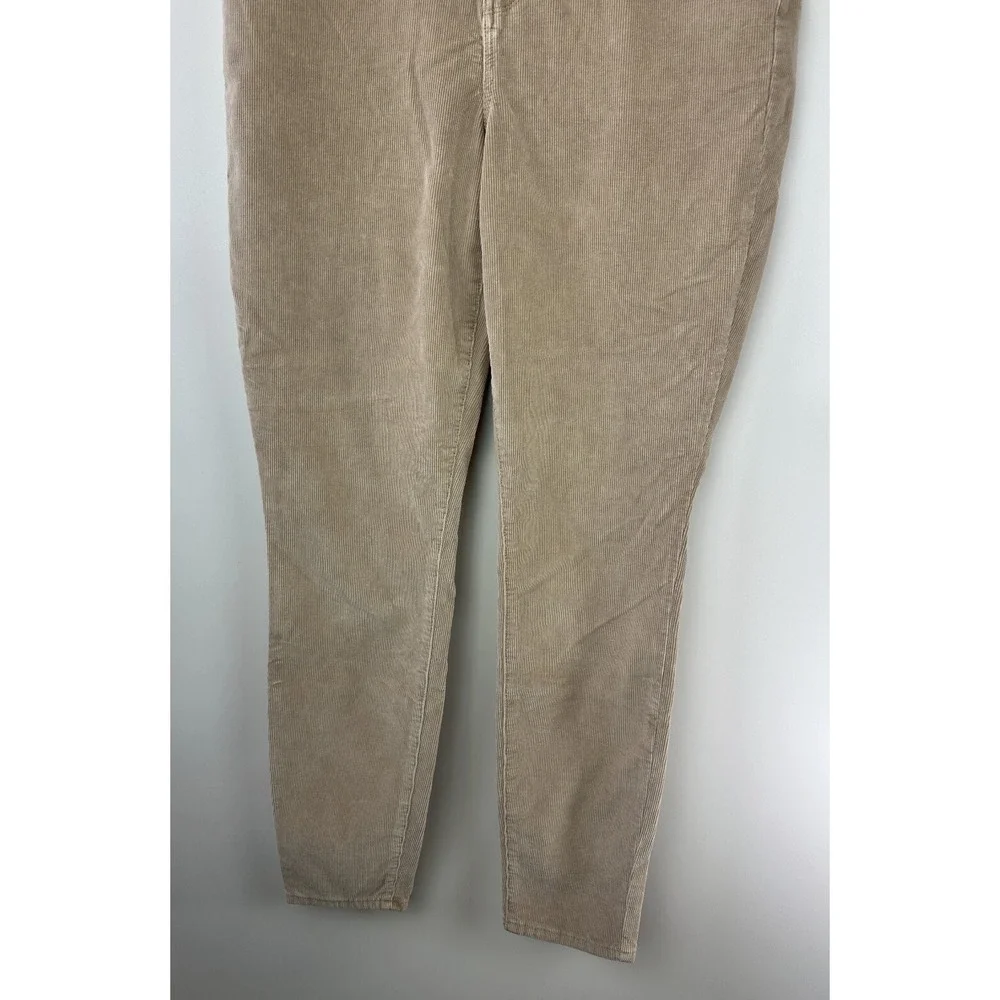 NWT AE Stretch High Waisted Corduroy Jegging Pant American Eagle Tan 14 Long 32w - Picture 6 of 12